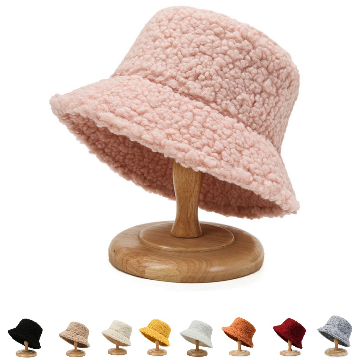 Hats, sherpa fleece bucket hat