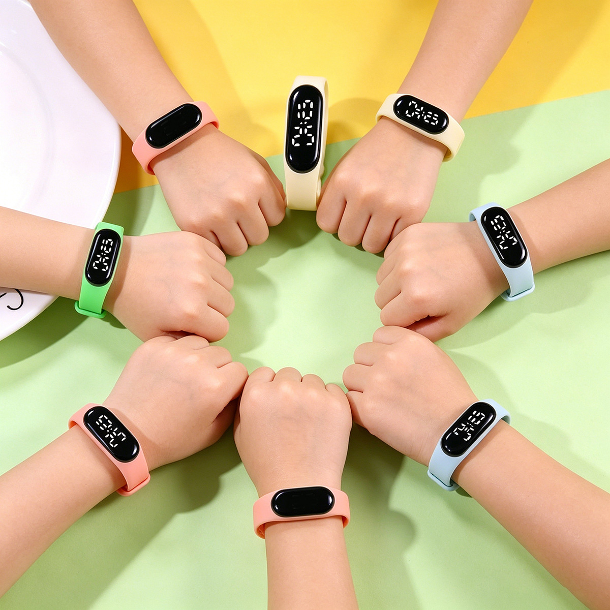 Watches, led digital band watch
